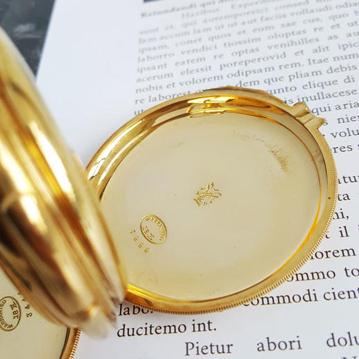 【95新】18k黄金三问56MM三开怀表 201025LV07 商品图5