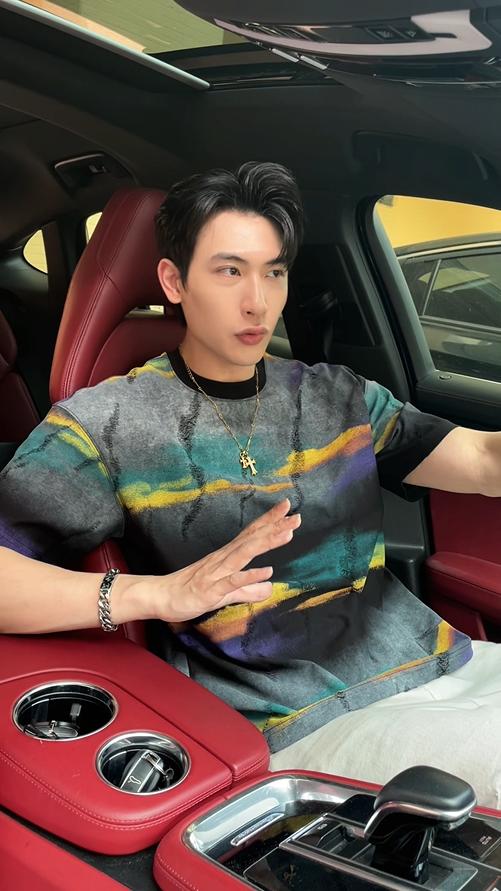 T2675夏季高级感新款美式潮牌彩绘圆领短袖T恤百搭潮流宽松套头上衣 商品图0