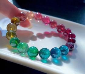 10mm-11mm单圈彩虹碧玺手串