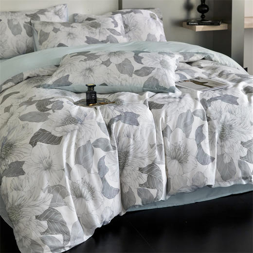 【2025春夏新品】恒源祥高品质天丝四件套 中华老字号严选 奢华质感 数码印花 柔软亲肤 床单床笠款可选 商品图14