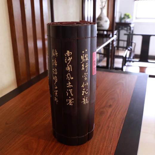 48cm八骏图°竹雕画简书 商品图11