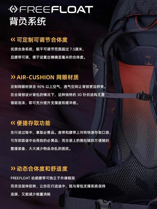 25款 GREGORY格里高利MAVEN无域轻量化重装徒步登山包露营双肩包女 商品图3