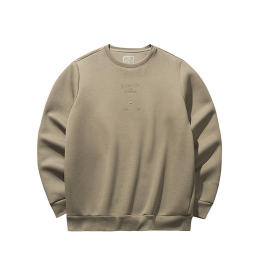 安踏简约套头衫卫衣男士春季新款修身圆领长袖运动上衣152517702S 商品图1