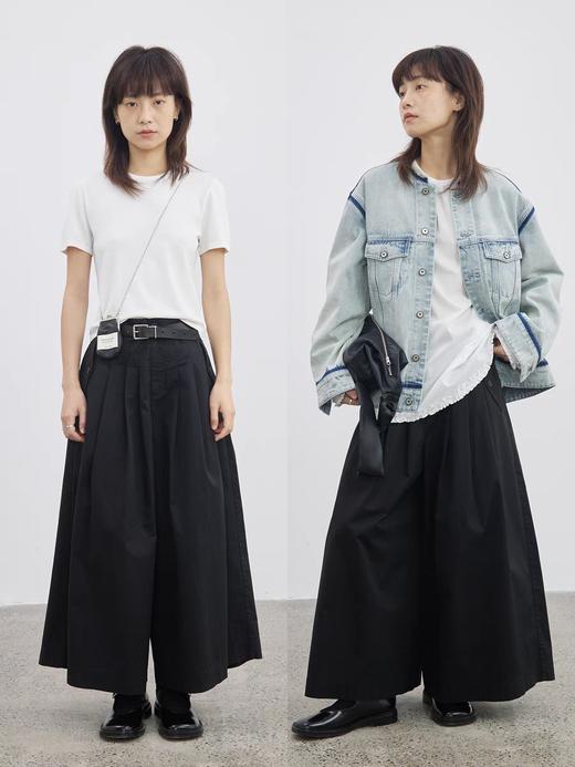 步履不停/5A43140C/多褶九分阔腿裤 商品图1