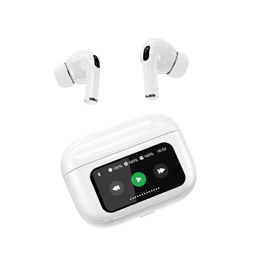 优选丨全新升级版！【塞尔兰斯Sayrelances 智能降噪触屏耳机A9 pro】新增空间音频/触摸唤醒/入耳检测三大功能 连接稳定 使用方便 送官方同款的耳机挂绳+充电线 商品图2