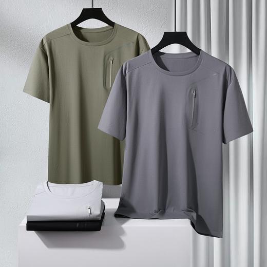 【DTH】大依优型大码圆领短袖T恤加肥加大肥佬休闲宽松运动胖子上衣男士 商品图7