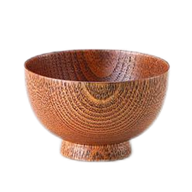 日本进口石田木制汤碗 高仙才