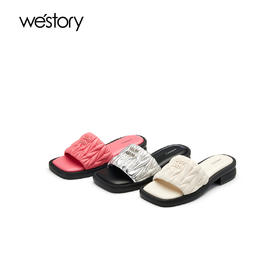 Westory夏季新款低跟交叉清凉拖鞋S23BJ61691