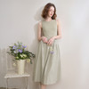 日系简约设计感柔软拼接针织背心裙女大裙摆连衣裙V0550201 商品缩略图3