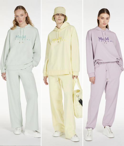 单品包邮 现货 THS-限时 max家 春梦大觉薄绿粉紫 M+leisur风帽卫衣/直筒长裤/慢跑裤 BI472 BJ3106 BJ3107 商品图0