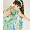 笛莎千与2025夏季新款女童甜美无袖印花棉布连衣裙 商品缩略图1