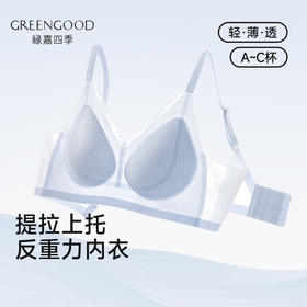 3楼绿嘉绿嘉凉感女内衣文胸小胸聚拢夏季薄款收副乳防下垂美背无钢圈胸罩WX25009