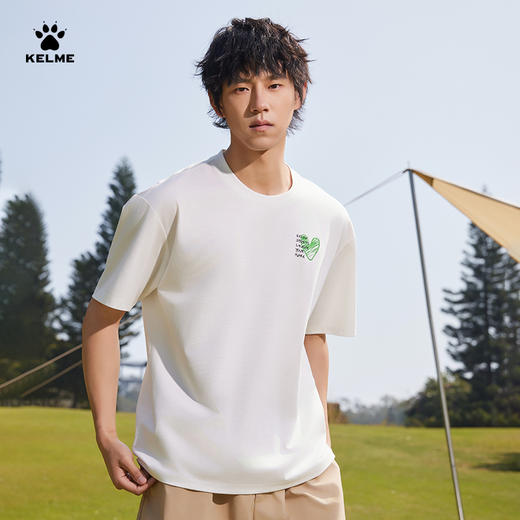 卡尔美2025新款男女同款中性短袖T恤 商品图1