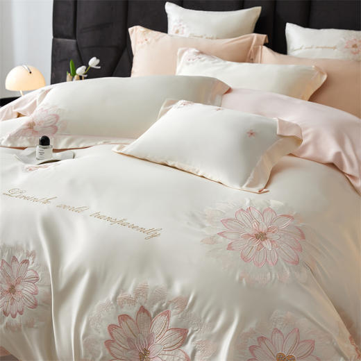 【2025春夏新品】恒源祥高品质天丝四件套 中华老字号严选 奢华质感 数码印花 柔软亲肤 床单床笠款可选 商品图0