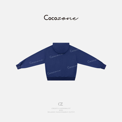 COCO ZONE 2025新款纯色简约连帽拉链休闲外套CD1A0506 商品图1