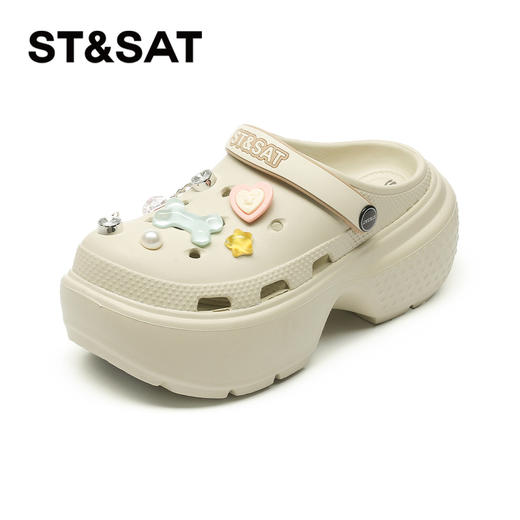 星期六百搭外穿厚底防滑芝士洞洞鞋SSD2110F0T 商品图8