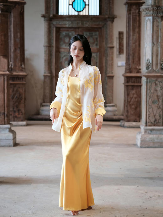 廷前观棠 | 幽篁赋连衣裙 商品图0