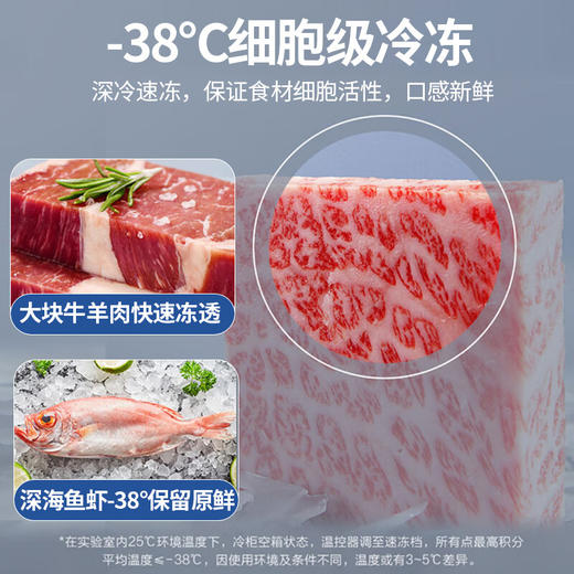 海尔（Haier）冰柜家用商用大容量双开门冰柜300/500升以上一级能效超低温海鲜速冻全冷冻冷藏茶叶卧式冷柜冰箱 719升双开门商用大容量+长1.86米 719L 商品图7