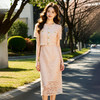奢姿大码女装2025夏季胖妹妹轻奢休闲连衣裙圆领假两件拼接裙子9952890354 商品缩略图0