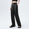 【素皮直筒拖地裤】simplepieces冬季SPS新PU皮抽绳宽松休闲裤女 商品缩略图1