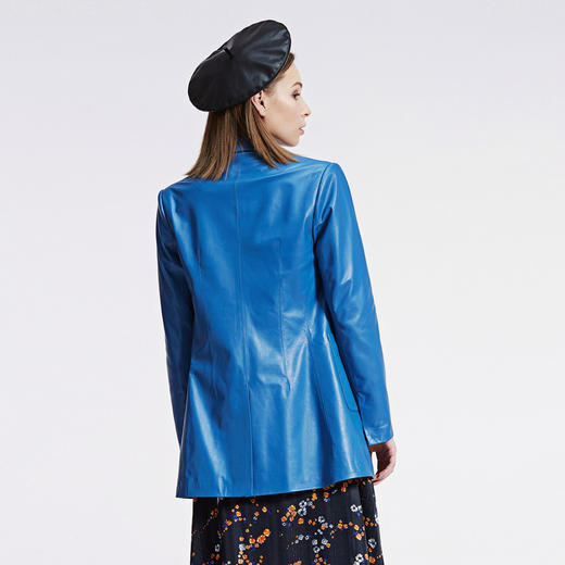 6902305541179 欧时力ochirlyochirly  欧时力春装西装领羊皮长袖皮衣外套女1GY3314450 160/84A 商品图2