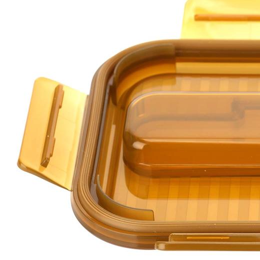 LCB231FU 琥珀色玻璃长方形三分格保鲜盒1000mL 商品图4