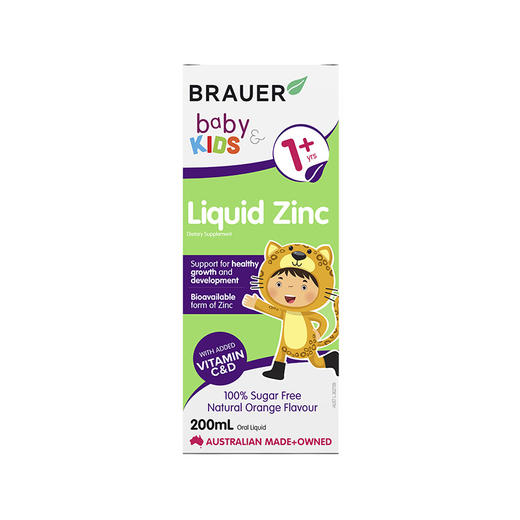 【保税】Brauer儿童液体锌口服液200ml/盒 商品图1