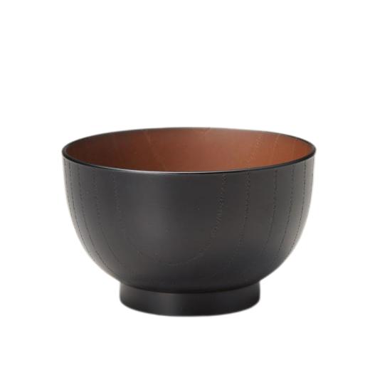 日本进口石田汤碗 抗菌型黑色 商品图0