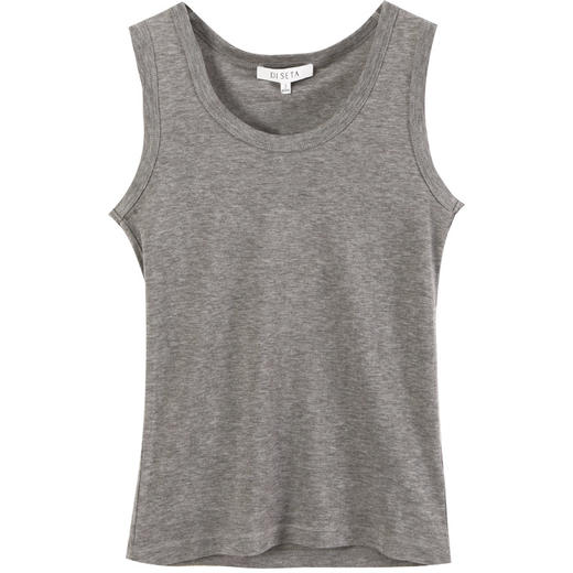 玳莎2025年春季新款U领无袖吊带背心女修身显瘦百搭内搭外穿上衣  FA32001 商品图4