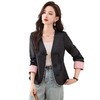 春装新款时尚新中式V领盘扣春秋短外套HR-ZYF8818 商品缩略图4