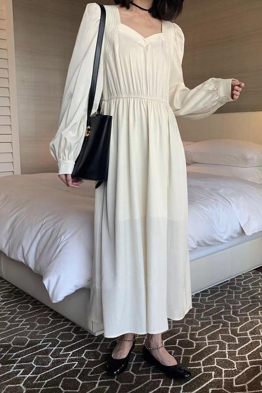 L.Fleuri 法式气质压褶连衣裙 17891 商品图1