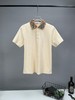 B家 格纹领/刺绣 丝光珠地棉 翻领短袖POLO衫 Z-15089 商品缩略图1