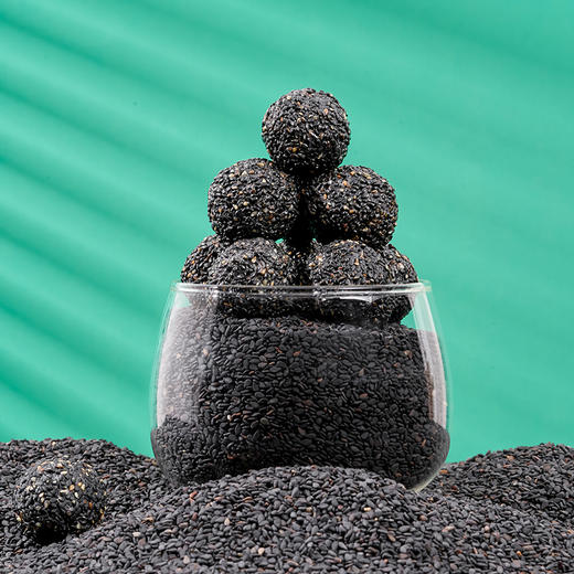 🈚️添加蔗糖🈚️香精🈚️色素🈚️防腐剂的爆浆芝麻丸/七白爆浆杏仁丸/老人/孕妇/孩子/均可放心吃（125g/盒） 商品图3