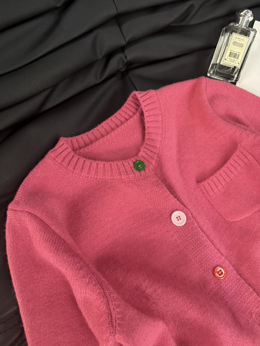 章若楠同款没粉色开衫 商品图2