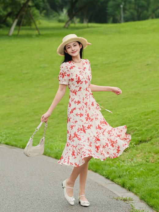 westory2024春季新款休闲小低跟小圆头系带玛丽珍皮鞋W24AE57341 商品图6