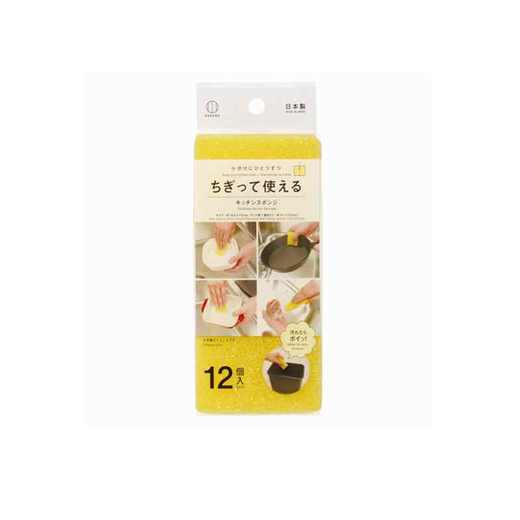 日本进口小久保工业所可撕开使用的厨房海绵12个装 商品图0