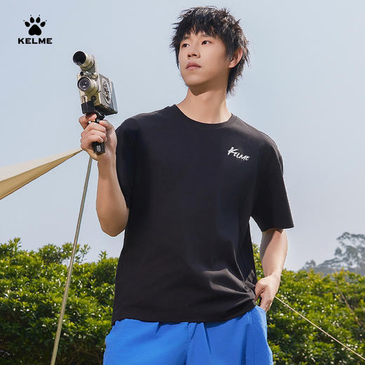 卡尔美2025新款男女同款中性短袖T恤 商品图3