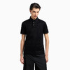 EMPORIO ARMANI 阿玛尼 男士字母小鹰徽标提花莱赛尔混纺针织短袖Polo衫 黑色 EM001283 AF10017 FC159 商品缩略图1