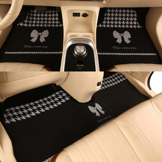 【告别灰尘！清洁更省心】四季通用卡通汽车通用丝圈脚垫可改尺寸全车脚垫三件套车用刮泥蹭土垫。ry 商品图7