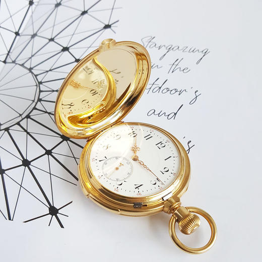 【95新】18k黄金三问56MM三开怀表 201025LV07 商品图11