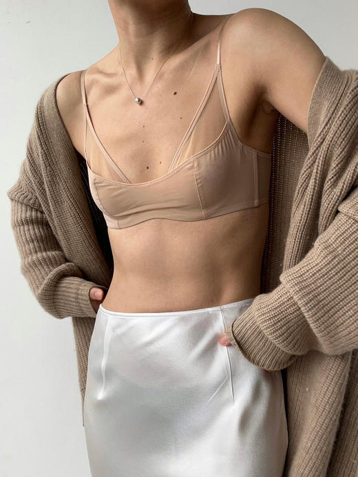 LOAM｜重塑全罩杯 双层微纤网纱全杯记忆钢圈 [ 黑 / 裸 / 白 ] 商品图1