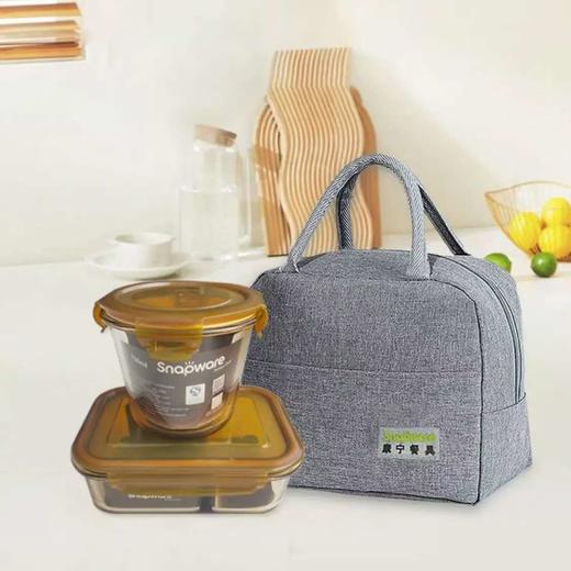 康宁 琥珀色保鲜盒饭盒两件组+保鲜盒袋 700ml+980ml+保鲜盒袋 商品图0