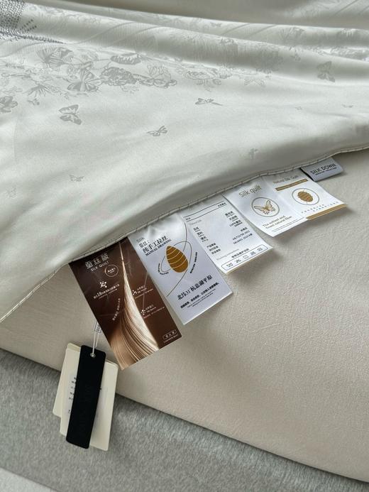 【由中国人保承保 保真100%蚕丝】高端奢润蝶舞花间天丝棉古法纯手工蚕丝被  天丝棉柔软丝滑裸睡 商品图3
