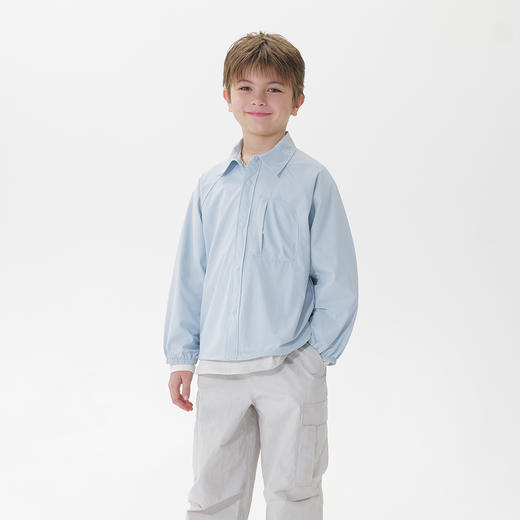 【高弹速干】马克珍妮男童时尚衬衫领外套2025年春装新款550596 商品图2