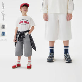 马克珍妮男童时尚五分牛仔短裤 儿童裤子2025年春夏新款550650
