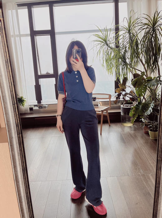 【奔跑无束缚】噢蜜ooomeooo云朵抗皱直筒裤 商品图4