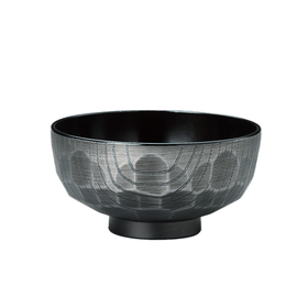 日本进口石田汤碗汉式碗龟甲银色 大