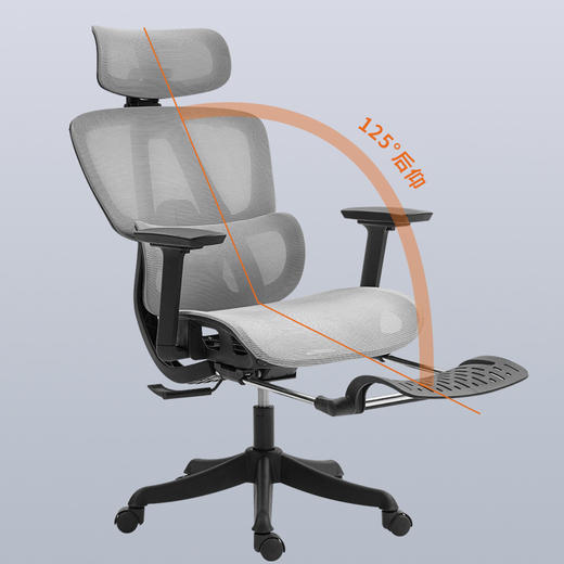 【巨舒适！3D腰靠升降+8D头枕+3D扶手】优兰森人体工学椅，腰背支撑顶JI，多维度调节无死角，升级直145°后仰，透气座椅舒舒适适，办公娱乐两相宜！ 商品图2