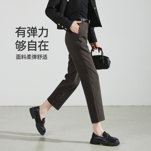 【亏本售！春新款版西裤】逸阳九分西装裤小个子高腰烟管版西裤0939 商品图1