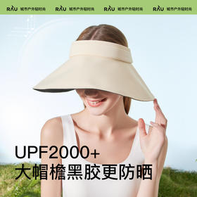 RAU防晒渔夫帽，空顶大帽檐，透气不闷热、防紫外线户外太阳帽